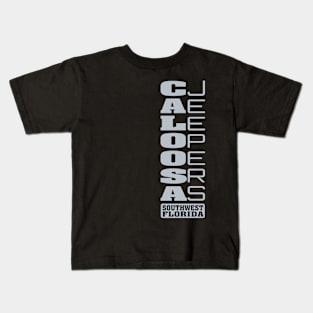 Silver Vertical Logo Kids T-Shirt